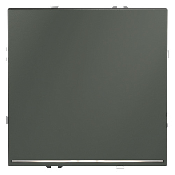 Выключатель встраиваемый VOLTUM S70 одноклавишный с подсветкой 10А, (титан)