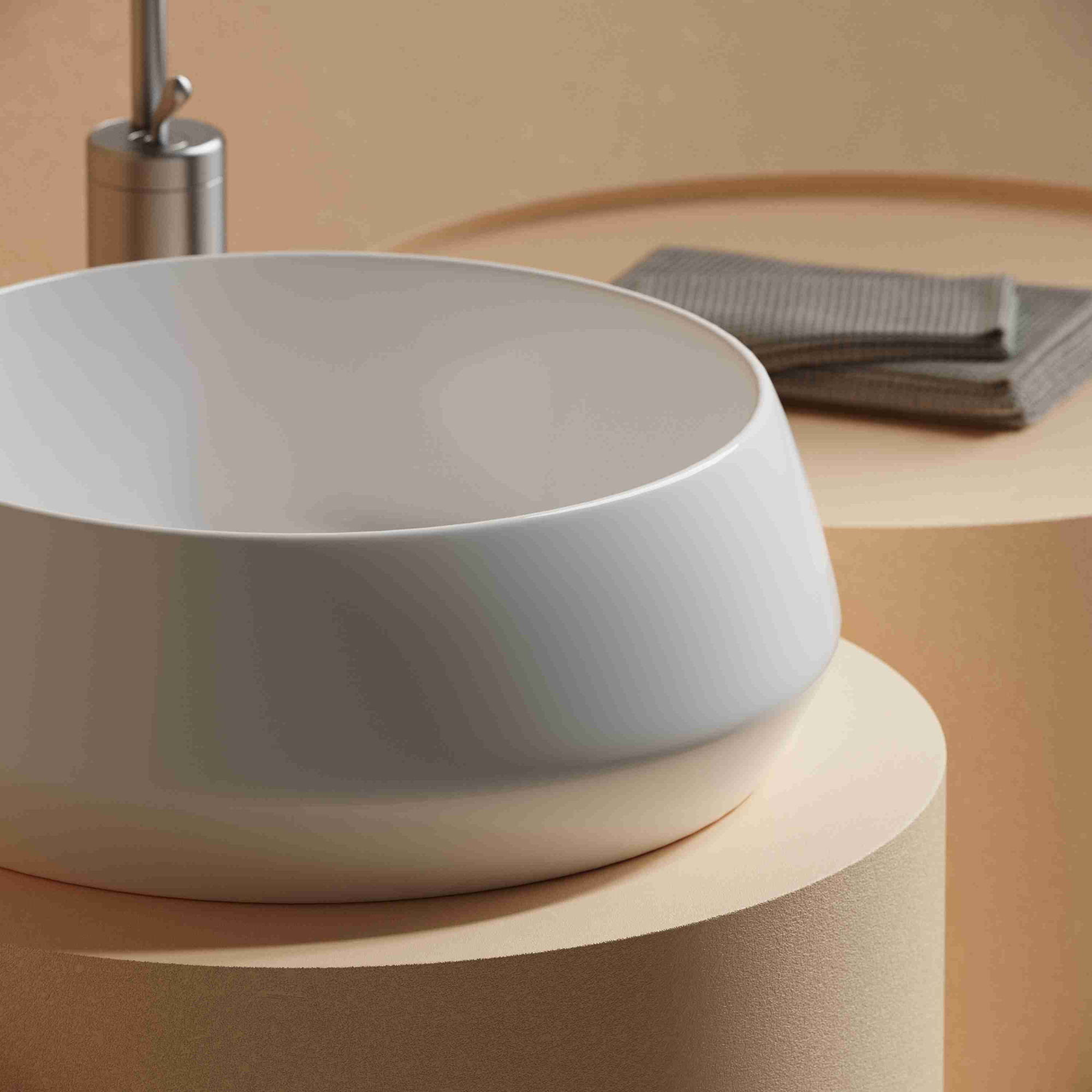 Раковина накладная круглая CN12004