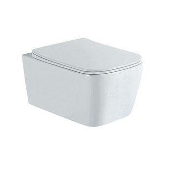 Унитаз-компакт подвесной безободковый Aquatek ЛИБРА New AQ1148N-00 495*350*260 с сиденьем Soft Close