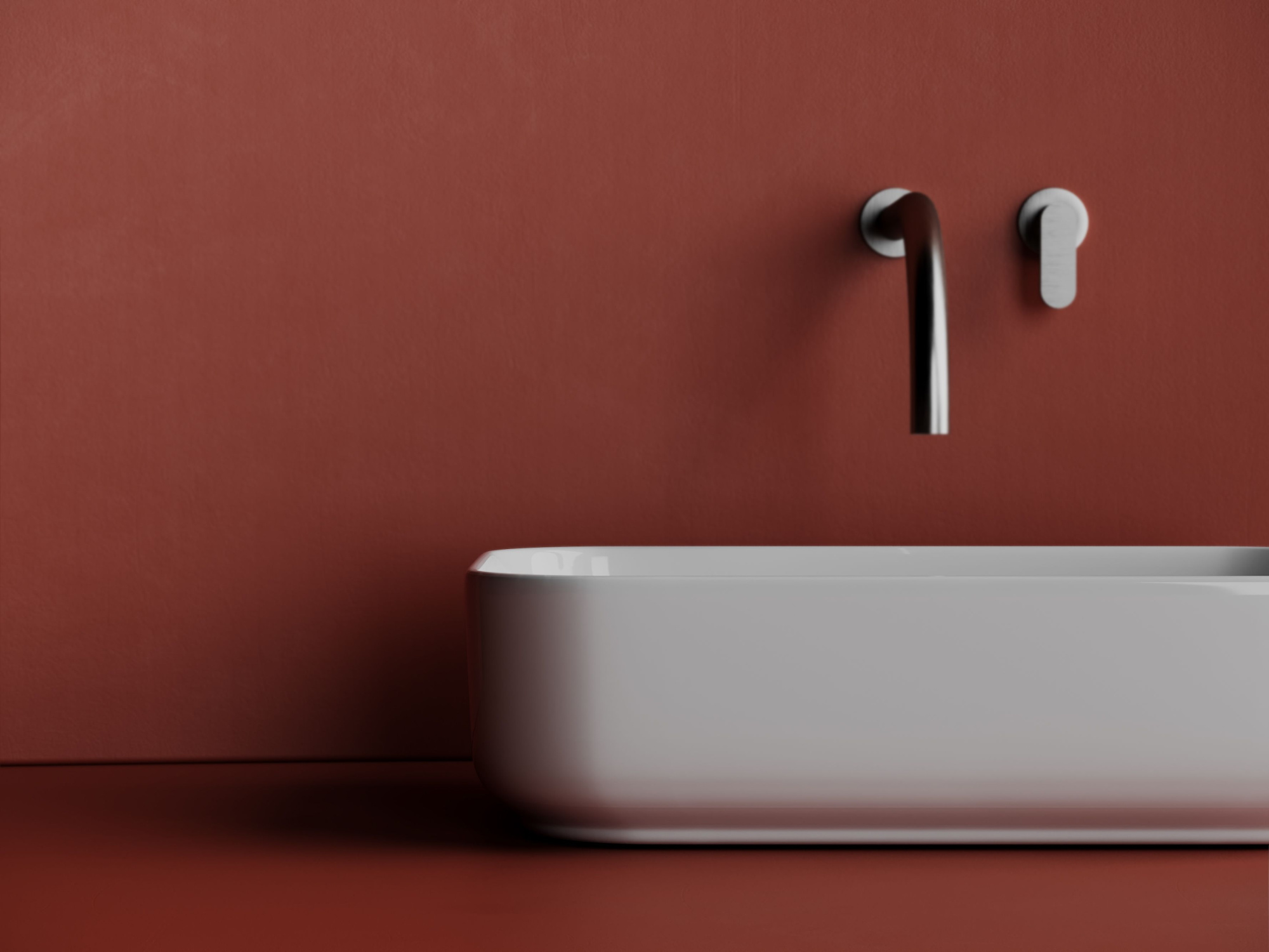 Умывальник чаша накладная прямоугольная CN5043