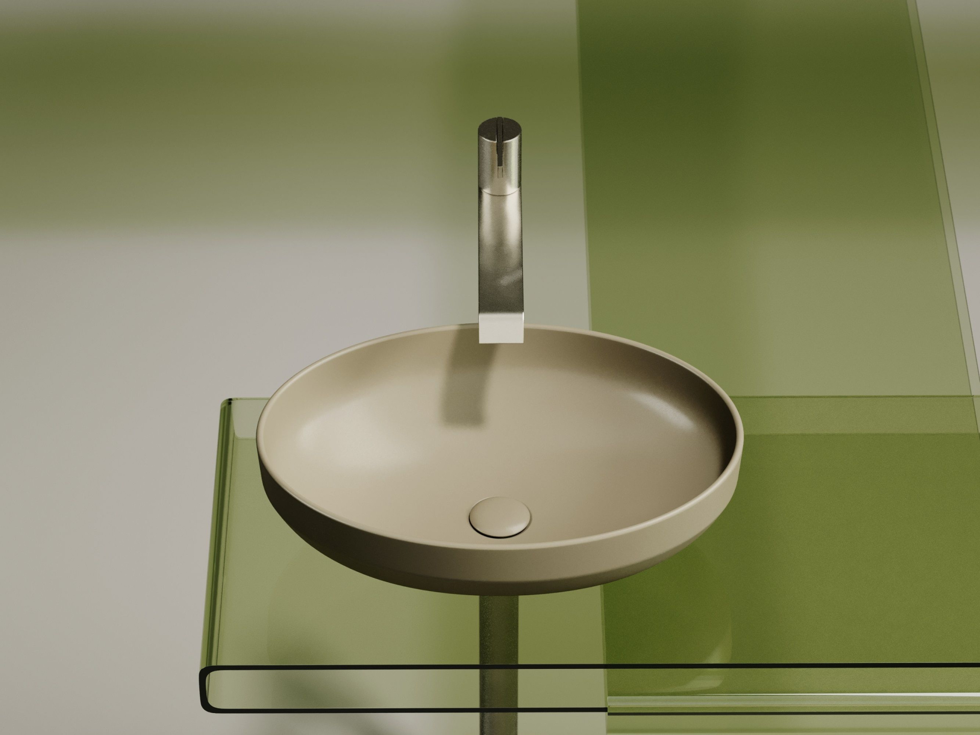 Умывальник чаша накладная овальная CN6056MC