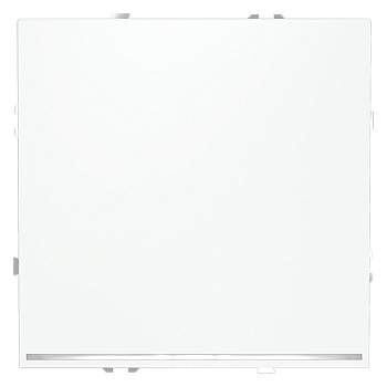 Выключатель встраиваемый VOLTUM S70 одноклавишный с подсветкой 10А, (белый матовый)