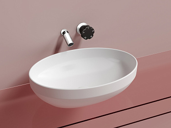 Умывальник чаша накладная овальная CN6056MW