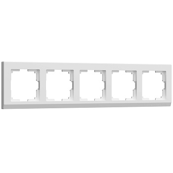 Рамка на 5 постов Stark (белый) Werkel