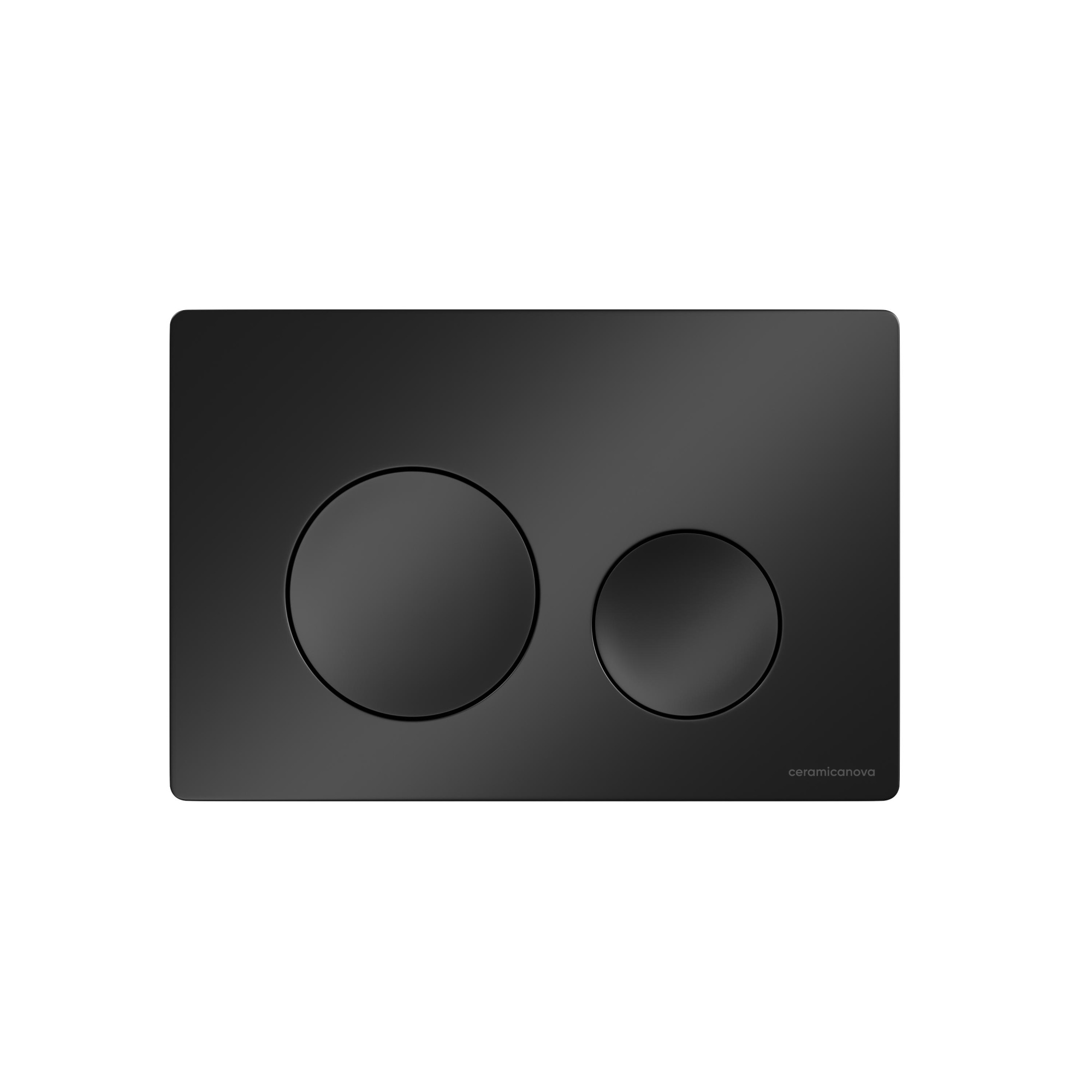 Кнопка смыва Balance, клавиши Circle, цвет черный матовый CN12-001MB