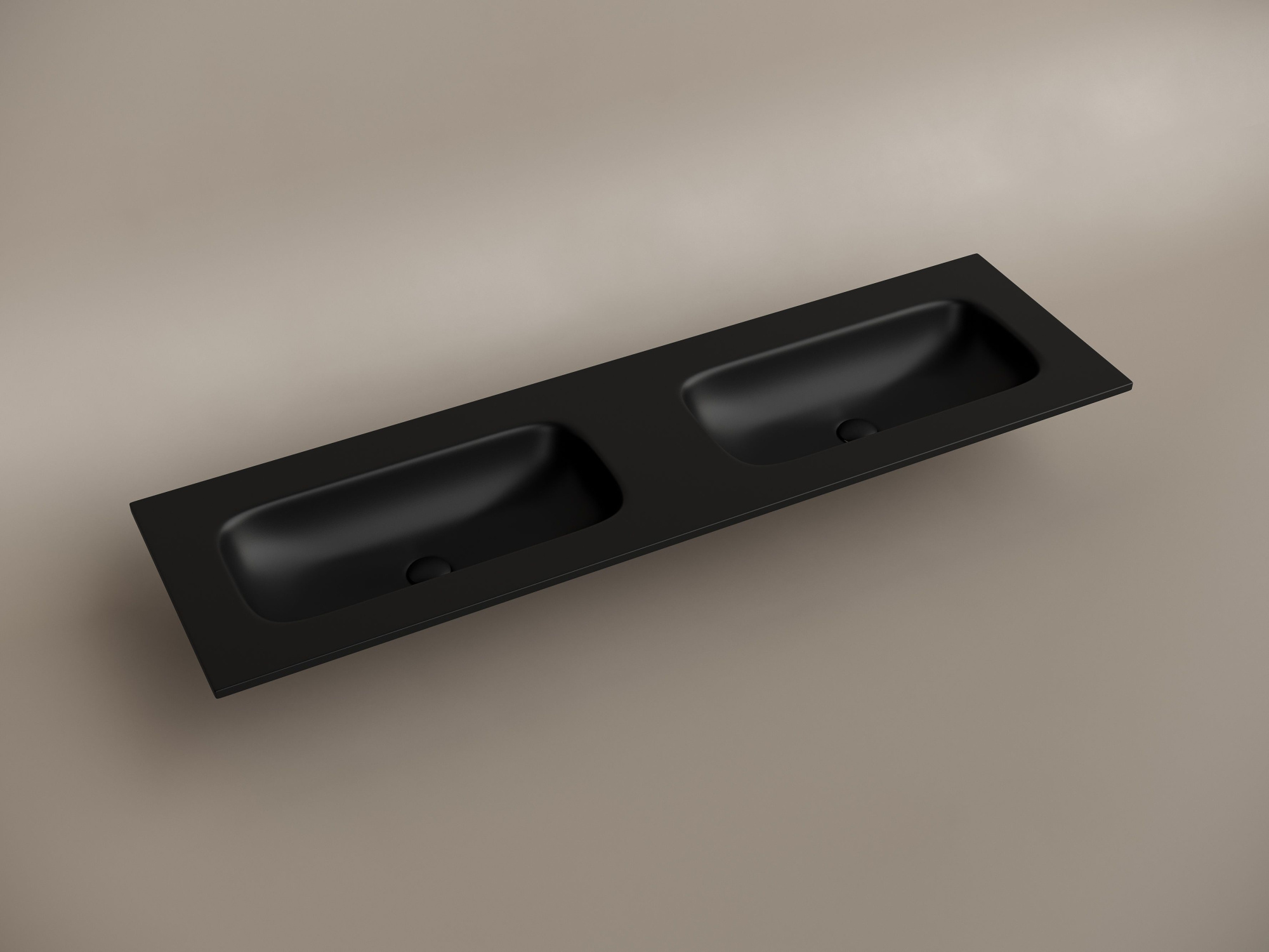 Раковина накладная мебельная Grace прямоугольная с двумя чашами без отверстий под смеситель CN7023MBwx