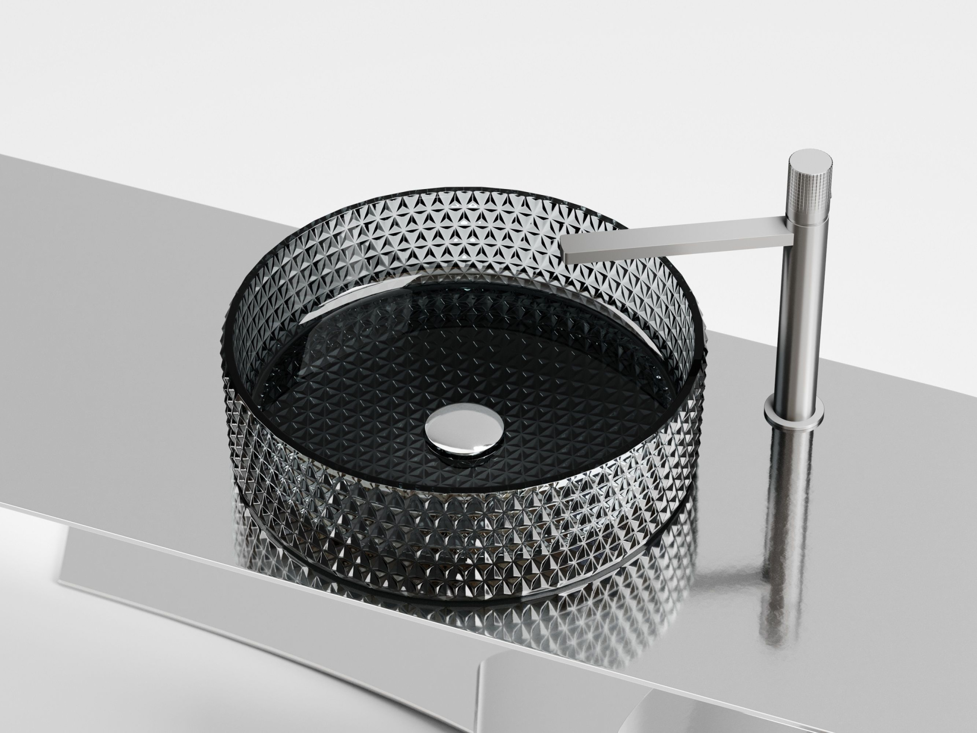 Умывальник чаша накладная круглая CN6060