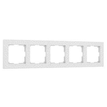 Рамка на 5 постов Hammer (белый) Werkel