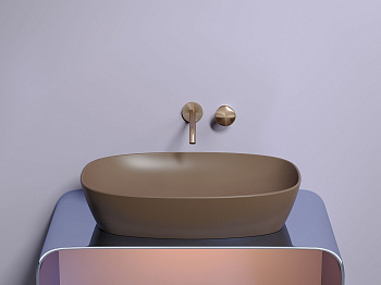 Умывальник чаша накладная овальная CN6049MDB