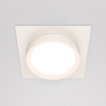 Встраиваемый светильник Maytoni Hoop GX53 1x12Вт DL086-GX53-SQ-W