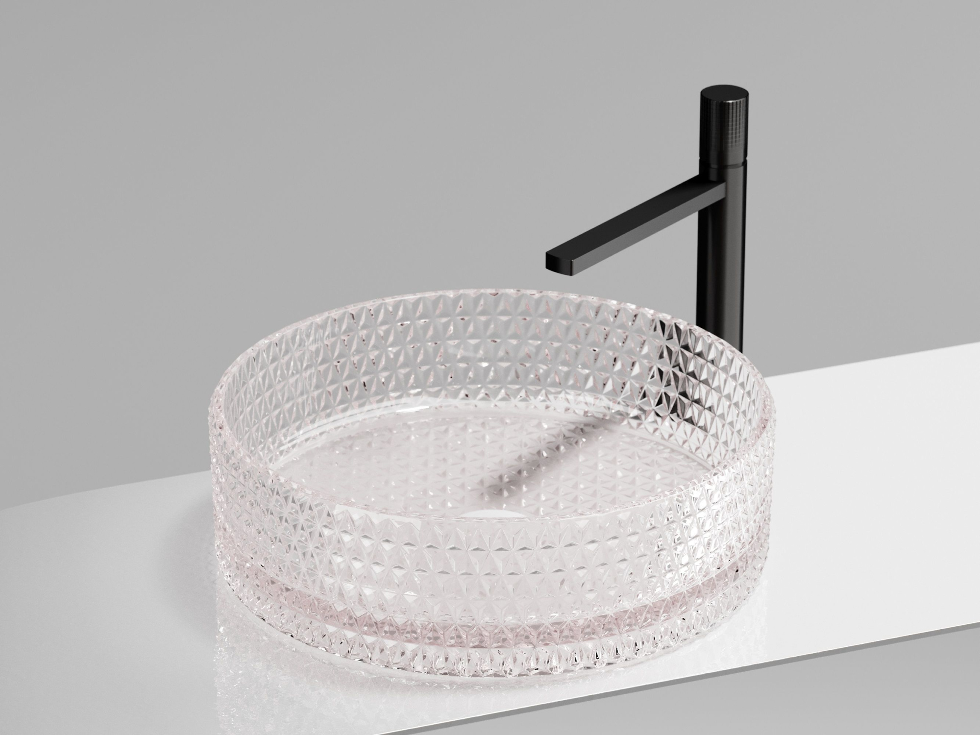 Умывальник чаша накладная круглая CN6061