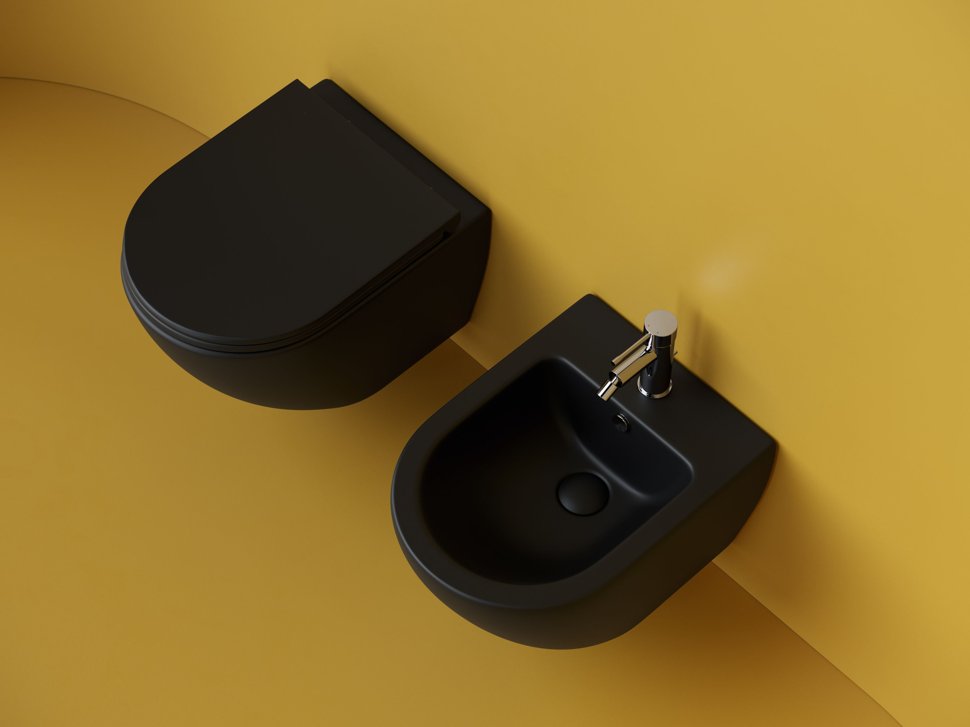 Подвесной унитаз Metropol Торнадо безободковый CN4002TMB