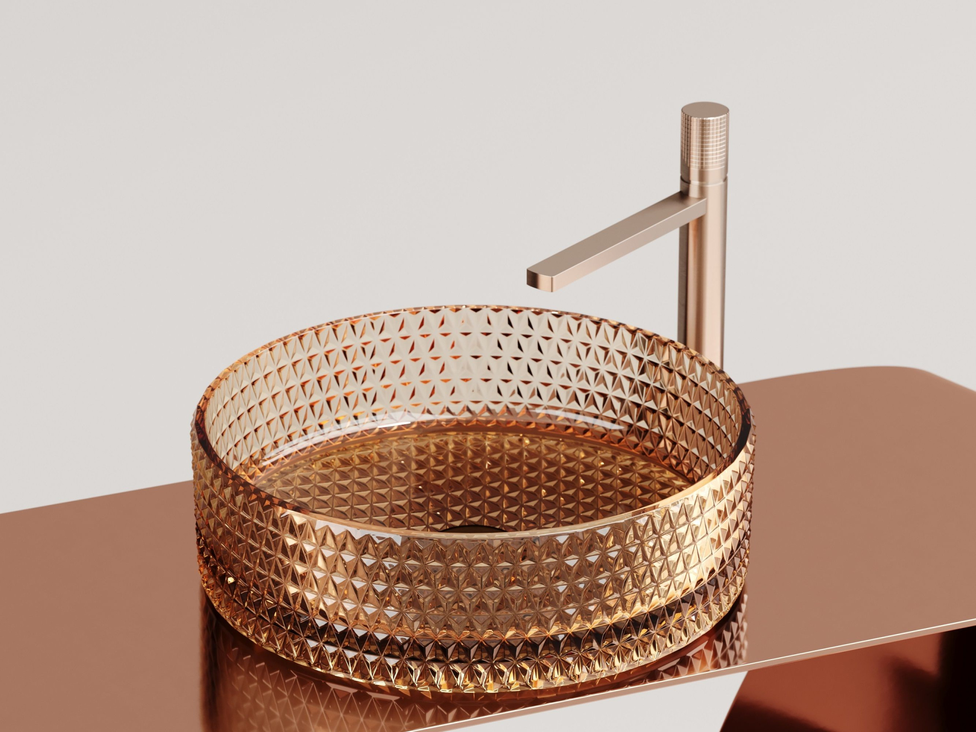 Умывальник чаша накладная круглая CN6058