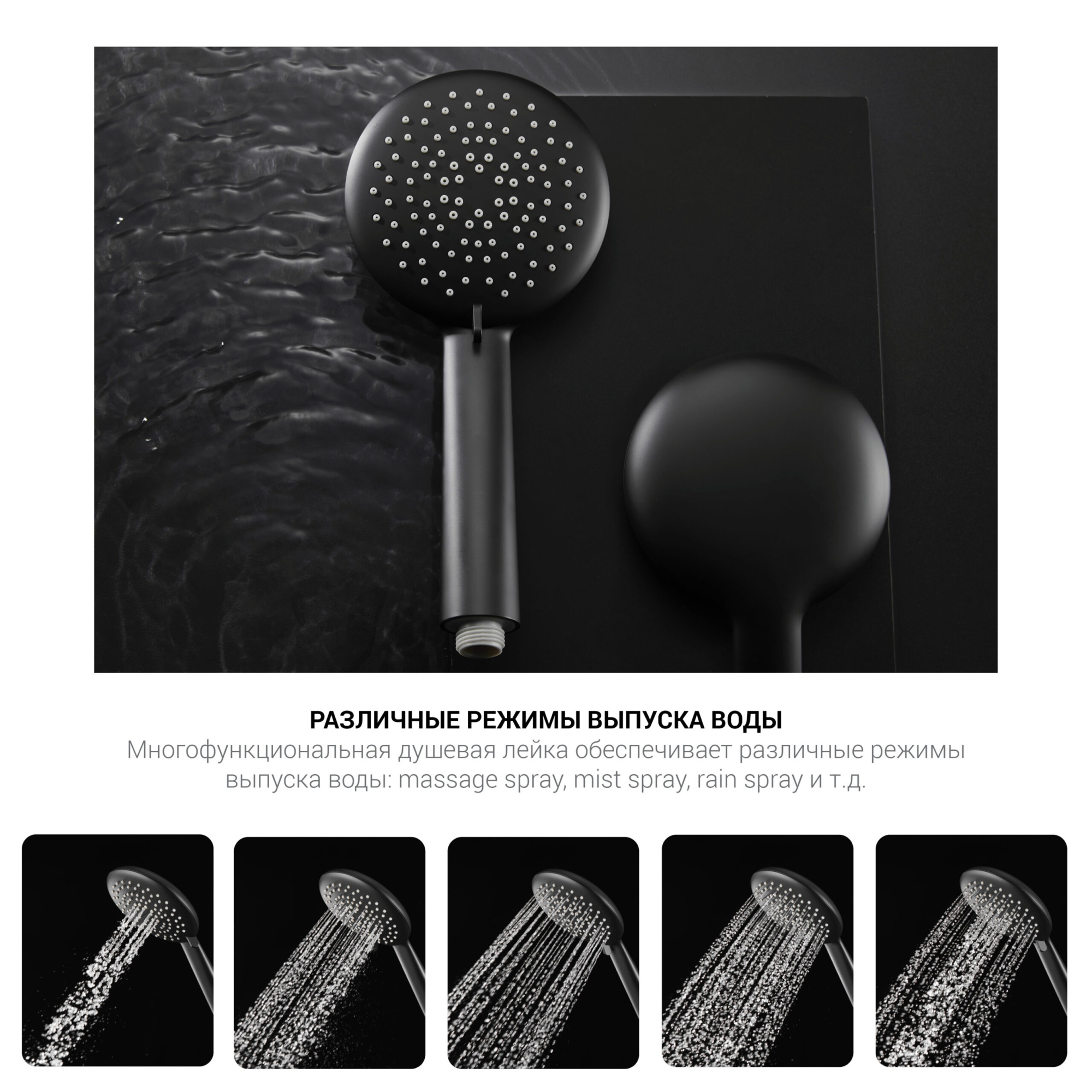 Душевая стойка Vincea Desire VSFS-1D1TBG настенная цвет хром