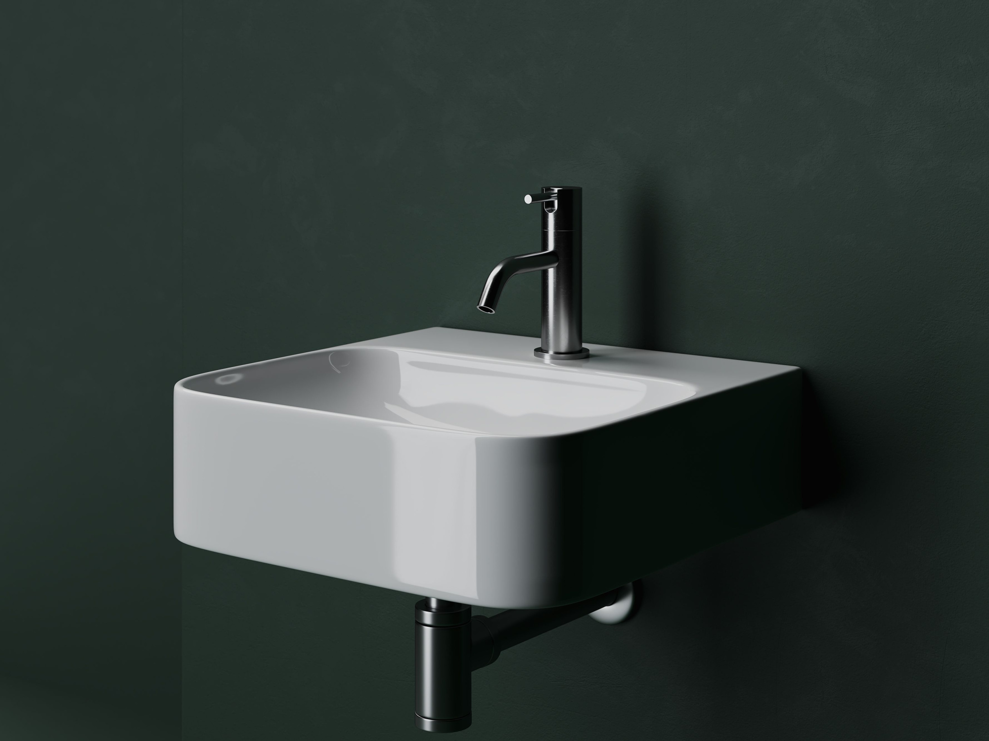 Умывальник AURA с 1 отверстием для смесителя CN2005