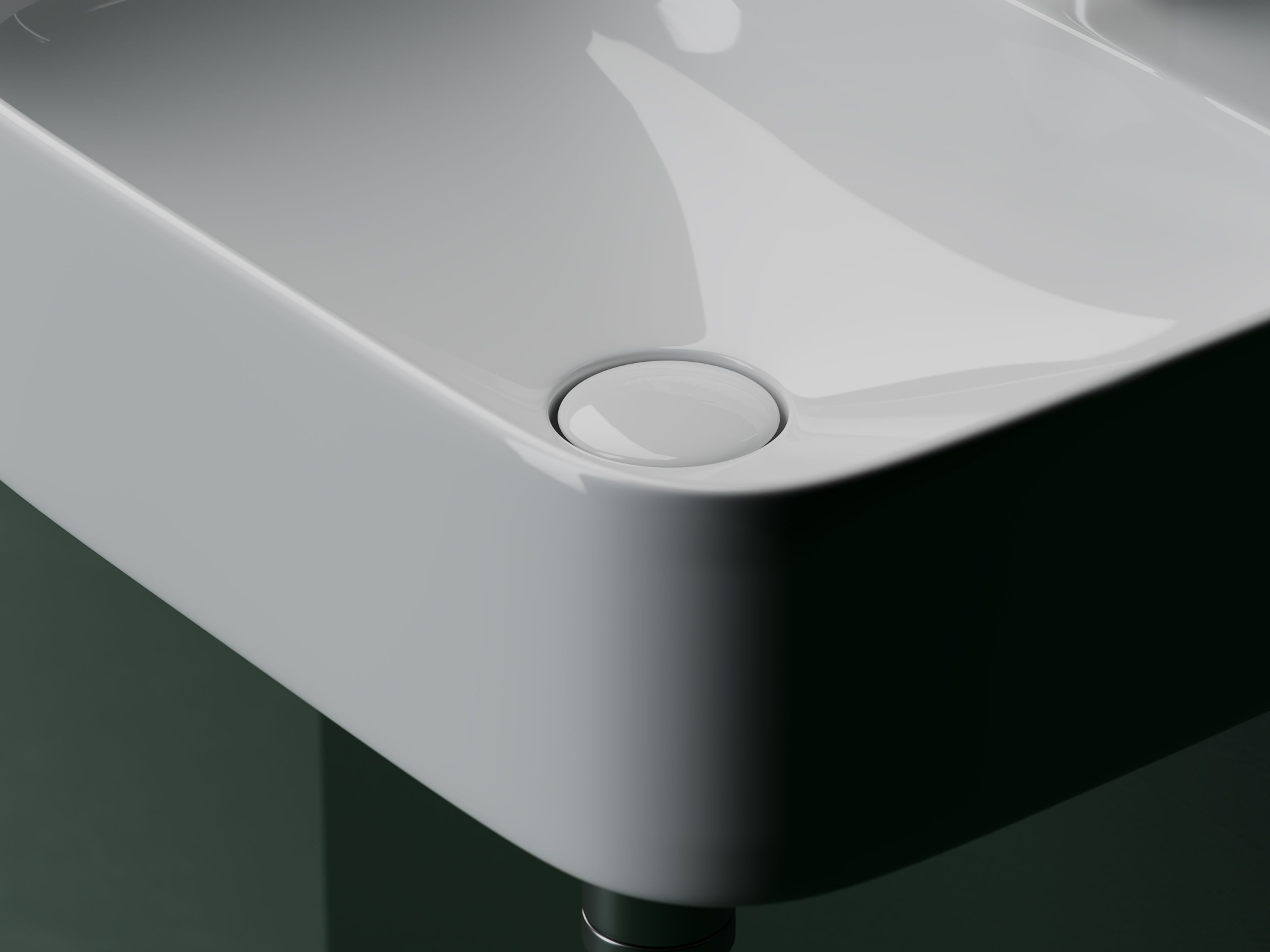 Умывальник AURA с 1 отверстием для смесителя CN2005