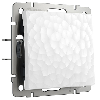 Выключатель одноклавишный проходной (белый) Werkel