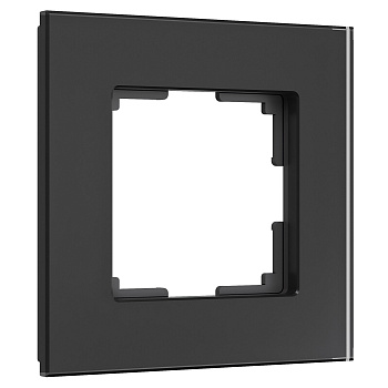 Рамка на 1 пост Senso (черный, стекло soft-touch) Werkel