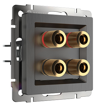 Акустическая розетка (графит рифленый) Werkel