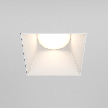 Встраиваемый светильник Maytoni Share GU10 1x10Вт DL051-01-GU10-SQ-W