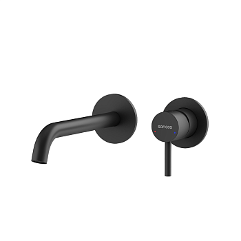 Смеситель для раковины Etna с внутренней частью, черный матовый SC9004MB