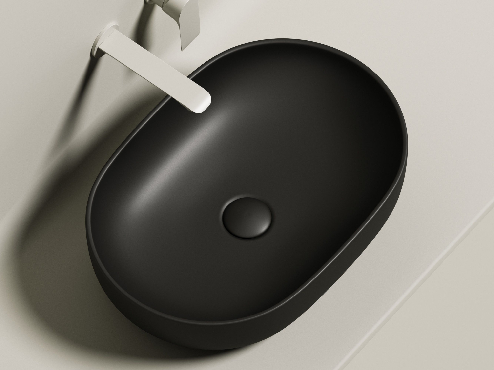 Умывальник чаша накладная овальная CN6047MB