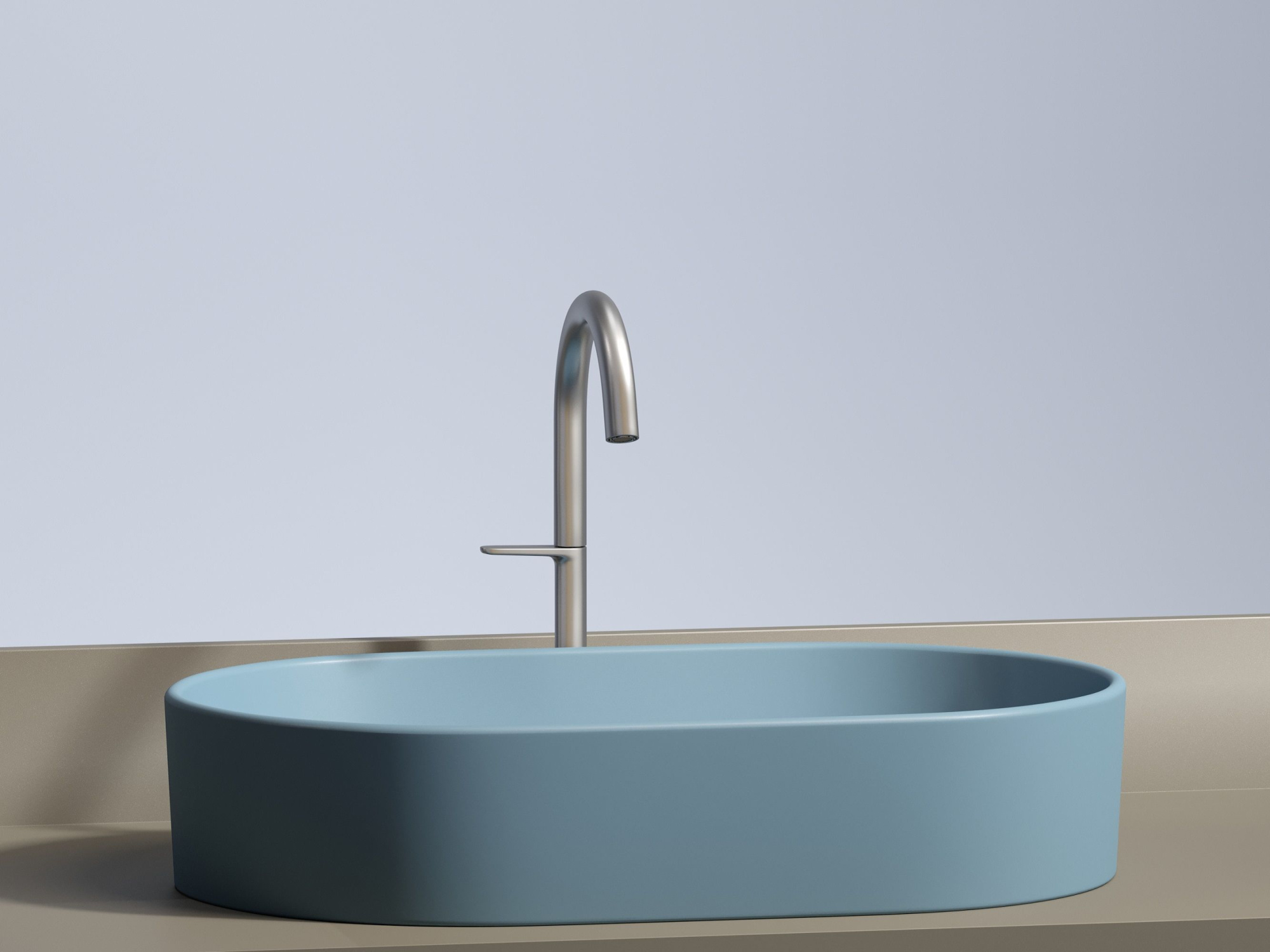 Умывальник чаша накладная овальная CN6048ML