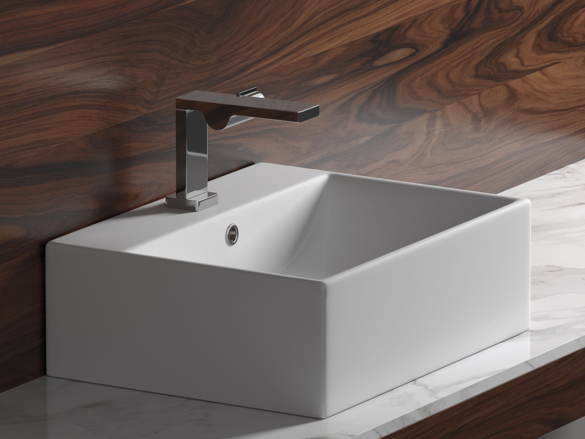 Умывальник чаша накладная прямоугольная CN6040