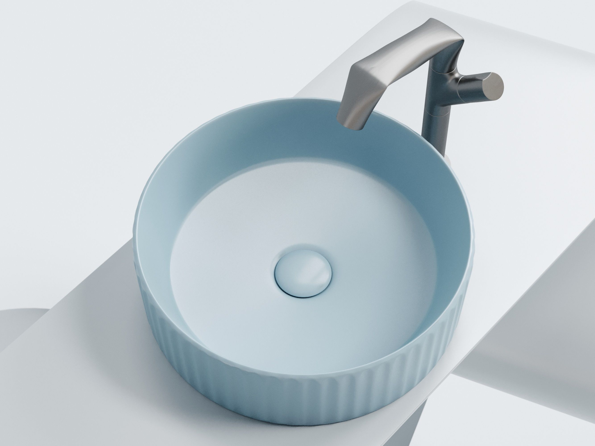 Умывальник чаша накладная круглая CN6057ML