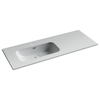 Раковина накладная мебельная, чаша слева, с отверстием под смеситель CN7006L