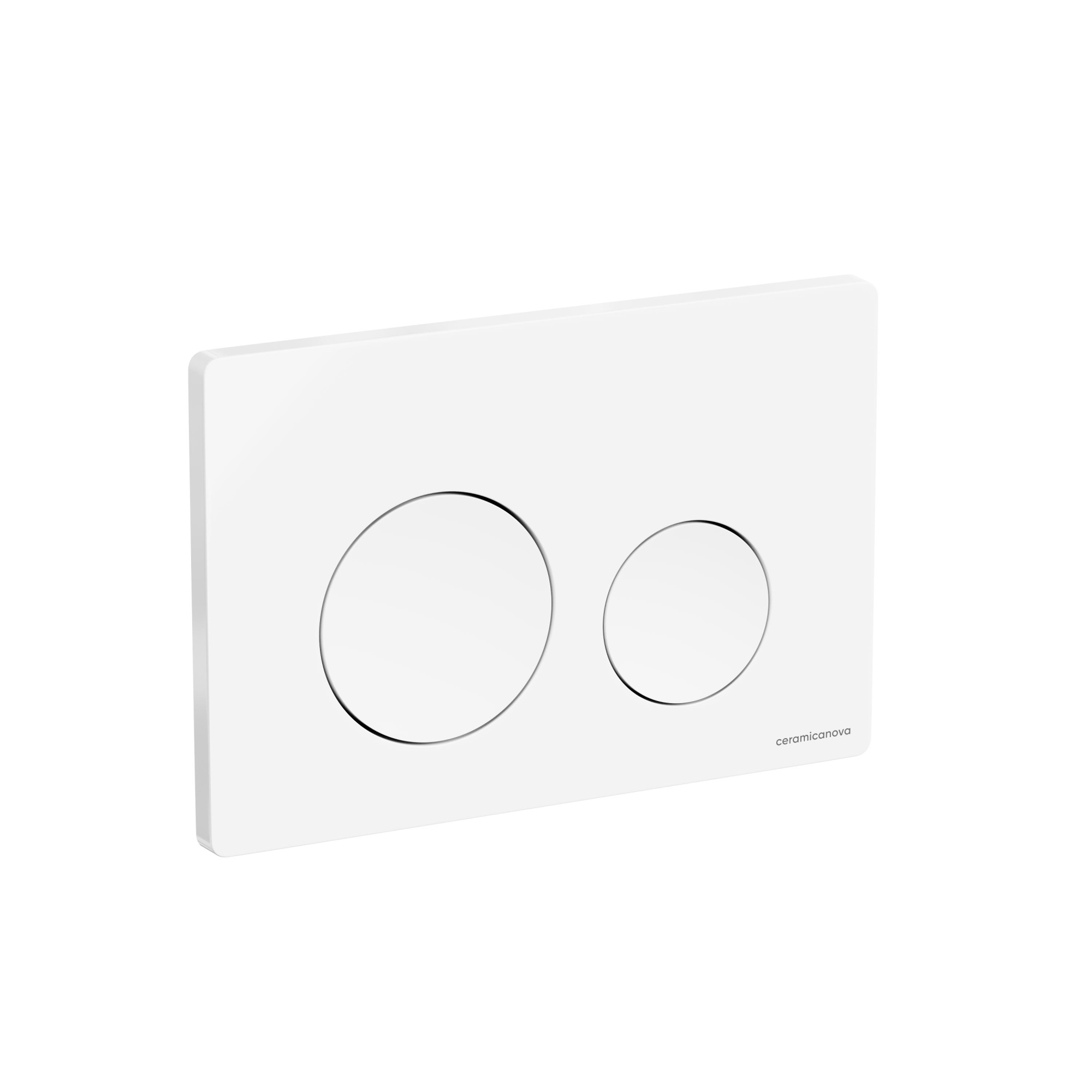 Кнопка смыва Balance, клавиши Circle, цвет белый глянцевый CN12-001W