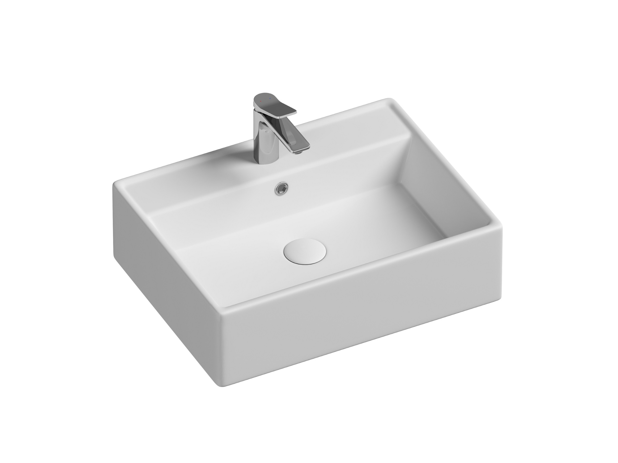 Умывальник чаша накладная прямоугольная CN6046