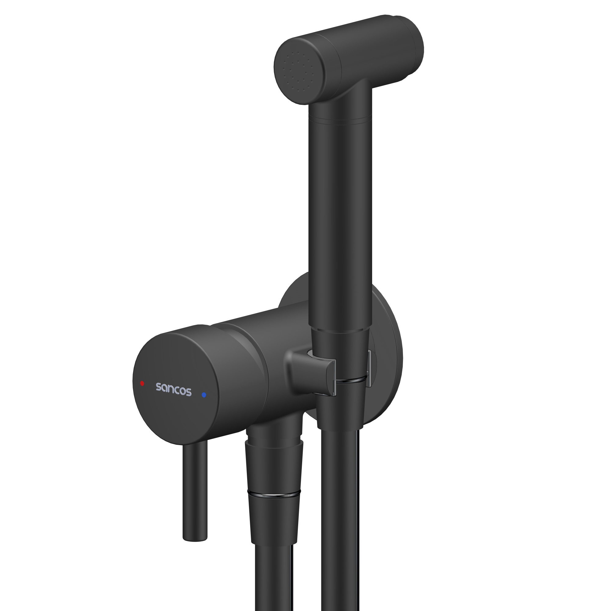 Гигиенический душ Atom со смесителем, цвет черный матовый SC2001MB