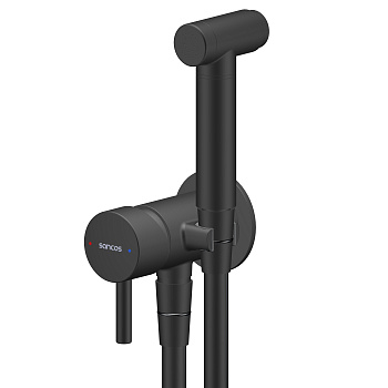 Гигиенический душ Atom со смесителем, цвет черный матовый SC2001MB