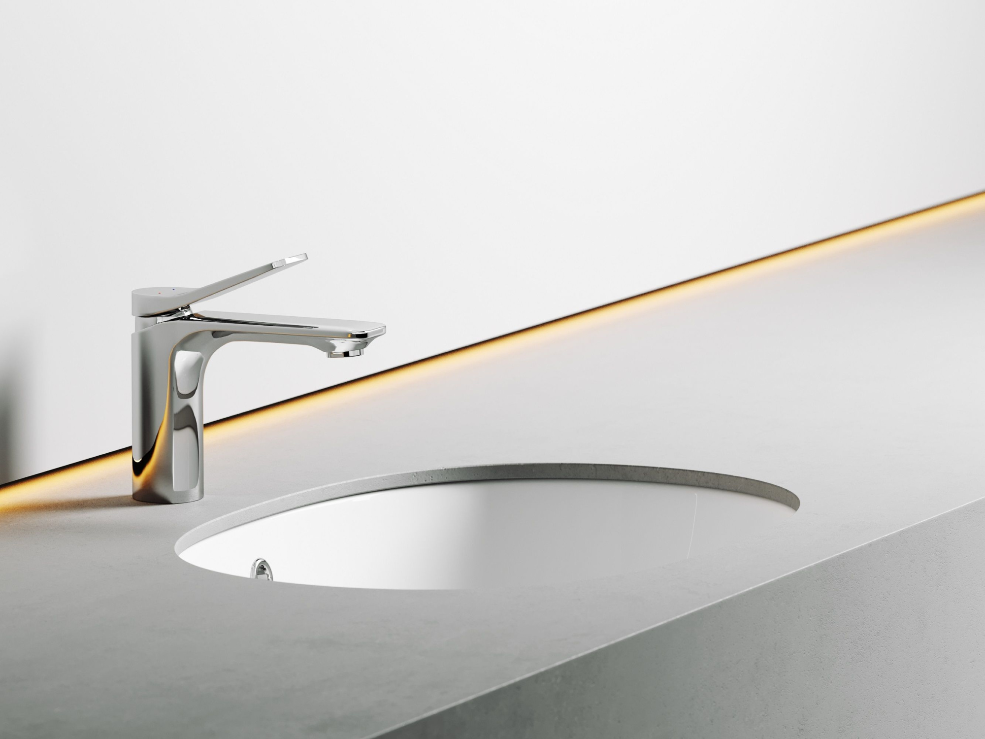 Умывальник овальный встраиваемый под столешницу CN6044