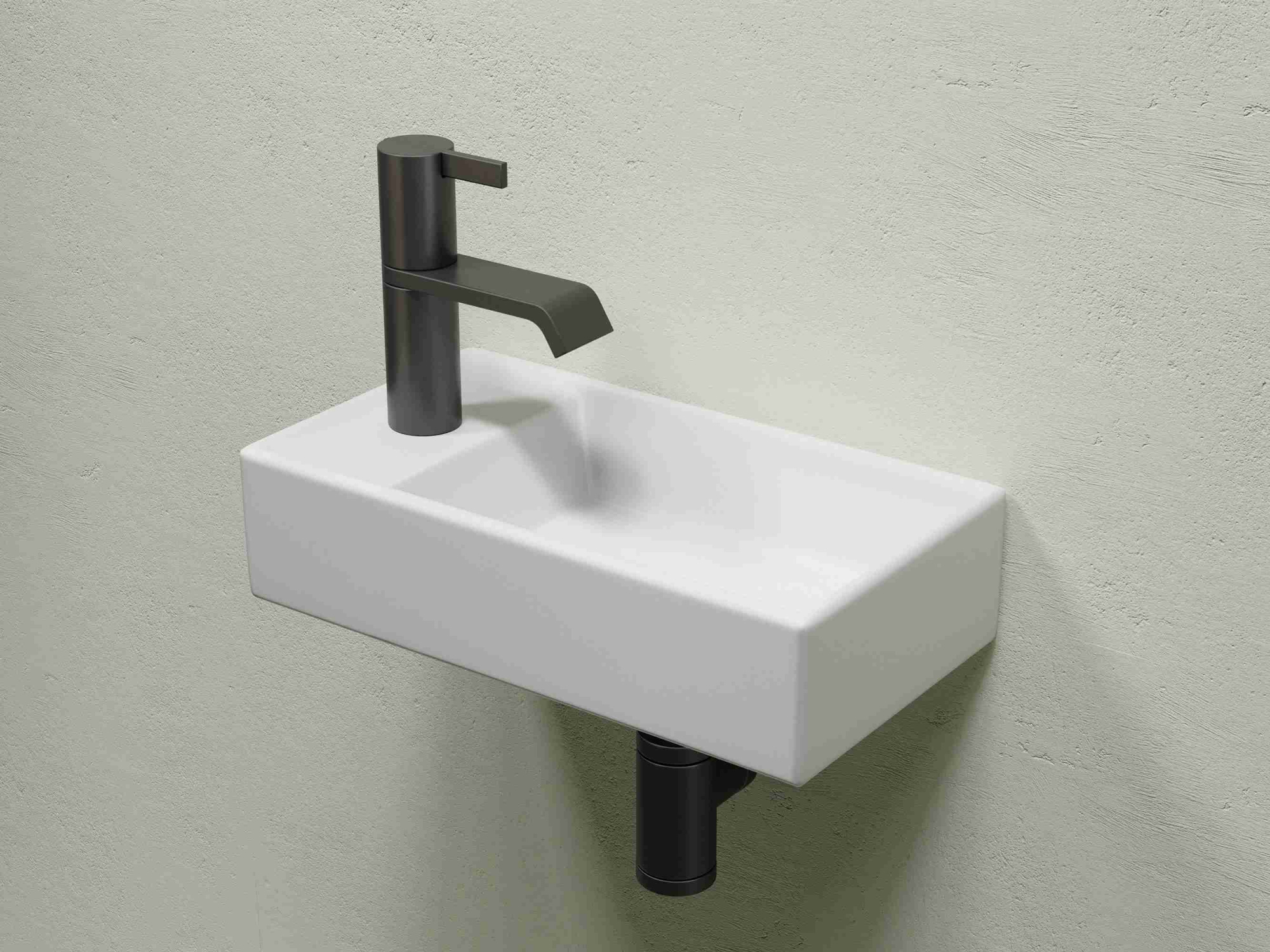 Умывальник подвесной прямоугольный CN6051RMW