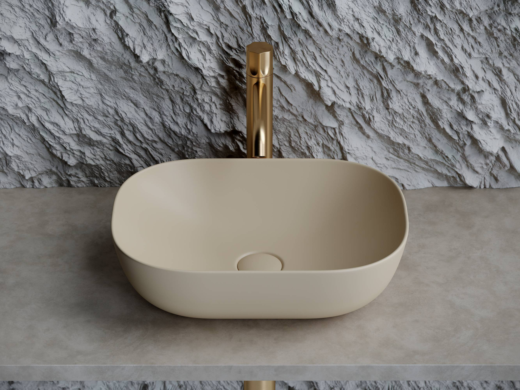 Умывальник чаша накладная прямоугольная CN6009MC