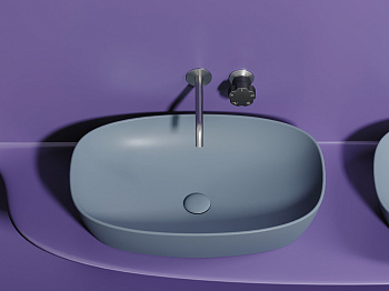 Умывальник чаша накладная овальная CN6049MHL