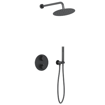 Душевая система Vincea VSFW-101TMB встраиваемая в стену цвет черный