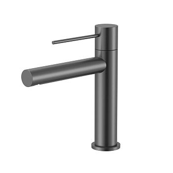 Смеситель Vincea Aspire VBF-4AS01GM на раковину вороненая сталь