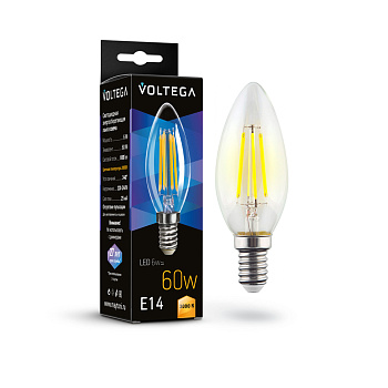 Светодиодная лампа Crystal Candle 6W 3000K E14