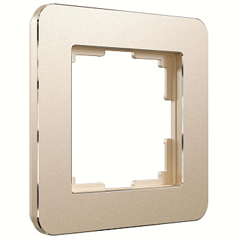 Рамка на 1 пост Platinum шампань Werkel