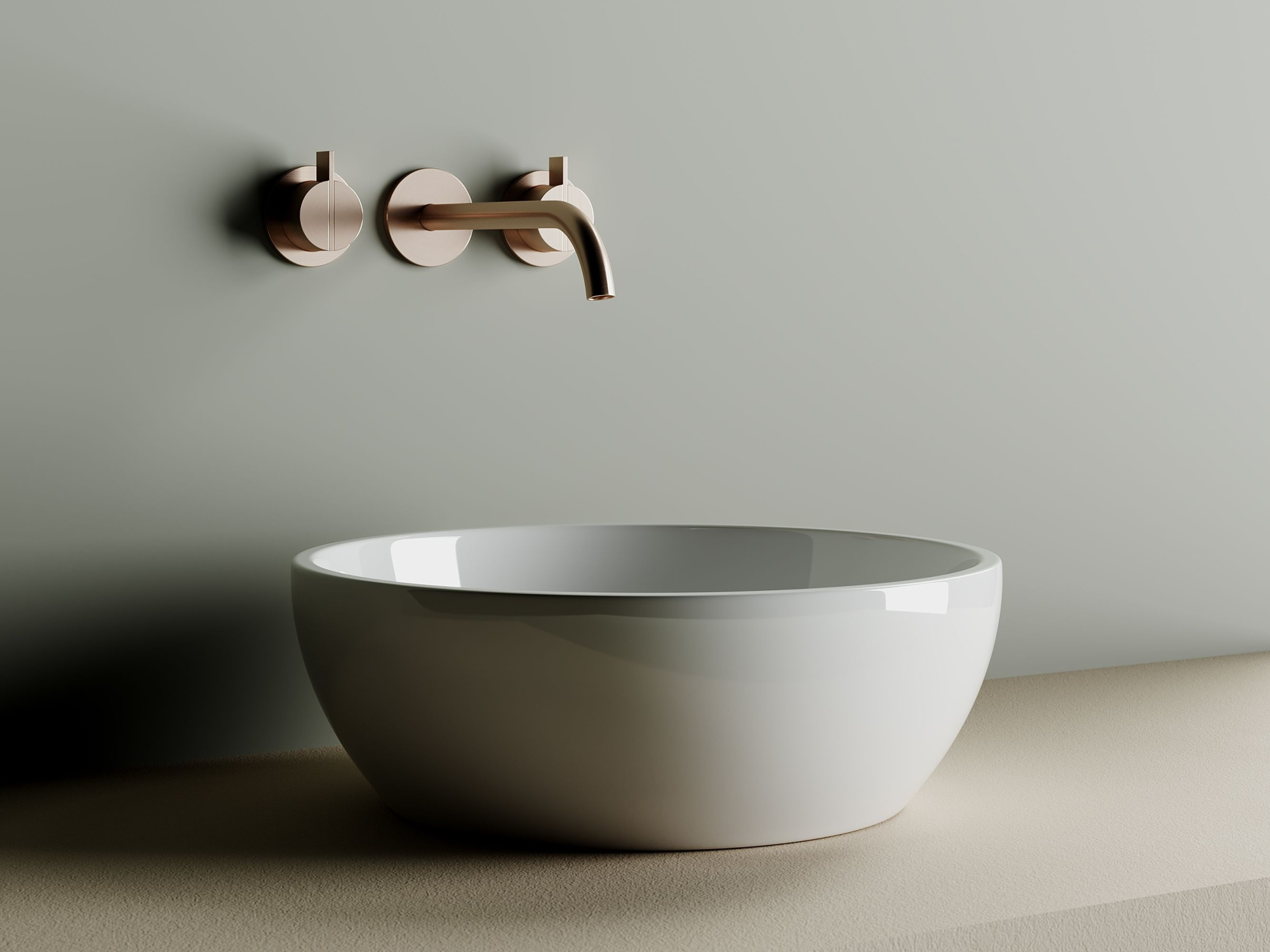 Умывальник чаша накладная круглая CN6021