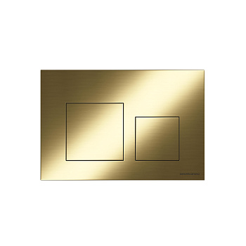 Кнопка смыва Balance, клавиши Square, цвет брашированное золото CN12-002BG