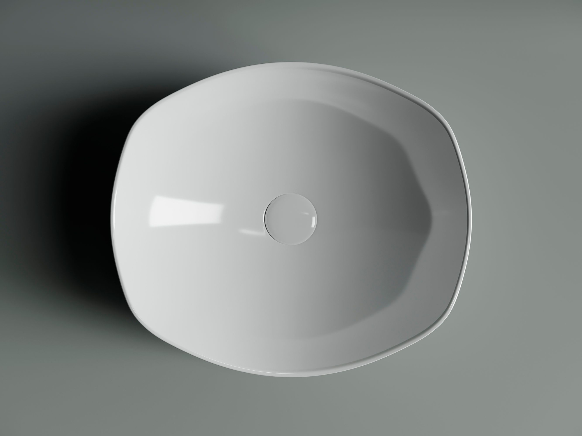 Умывальник чаша накладная овальная CN5017