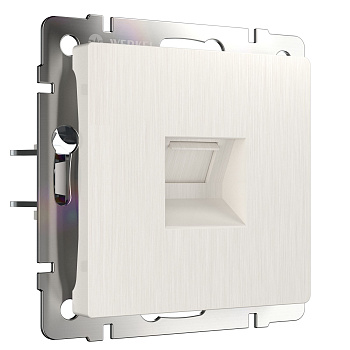 Телефонная розетка RJ-11 (перламутровый рифленый) Werkel