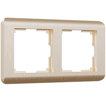 Рамка на 2 поста Stream (шампань) Werkel