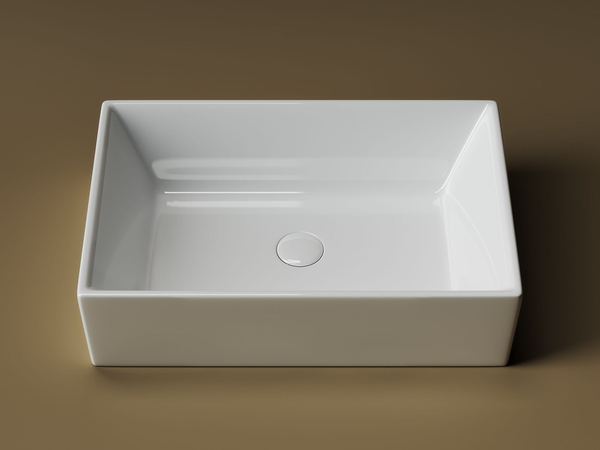 Умывальник чаша накладная прямоугольная CN5013