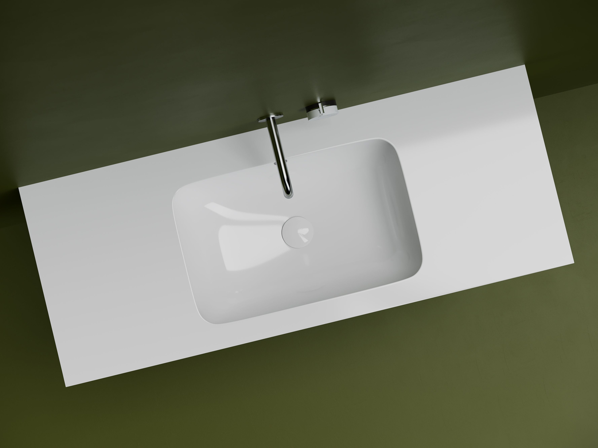 Раковина встраиваемая снизу под столешницу CN7018