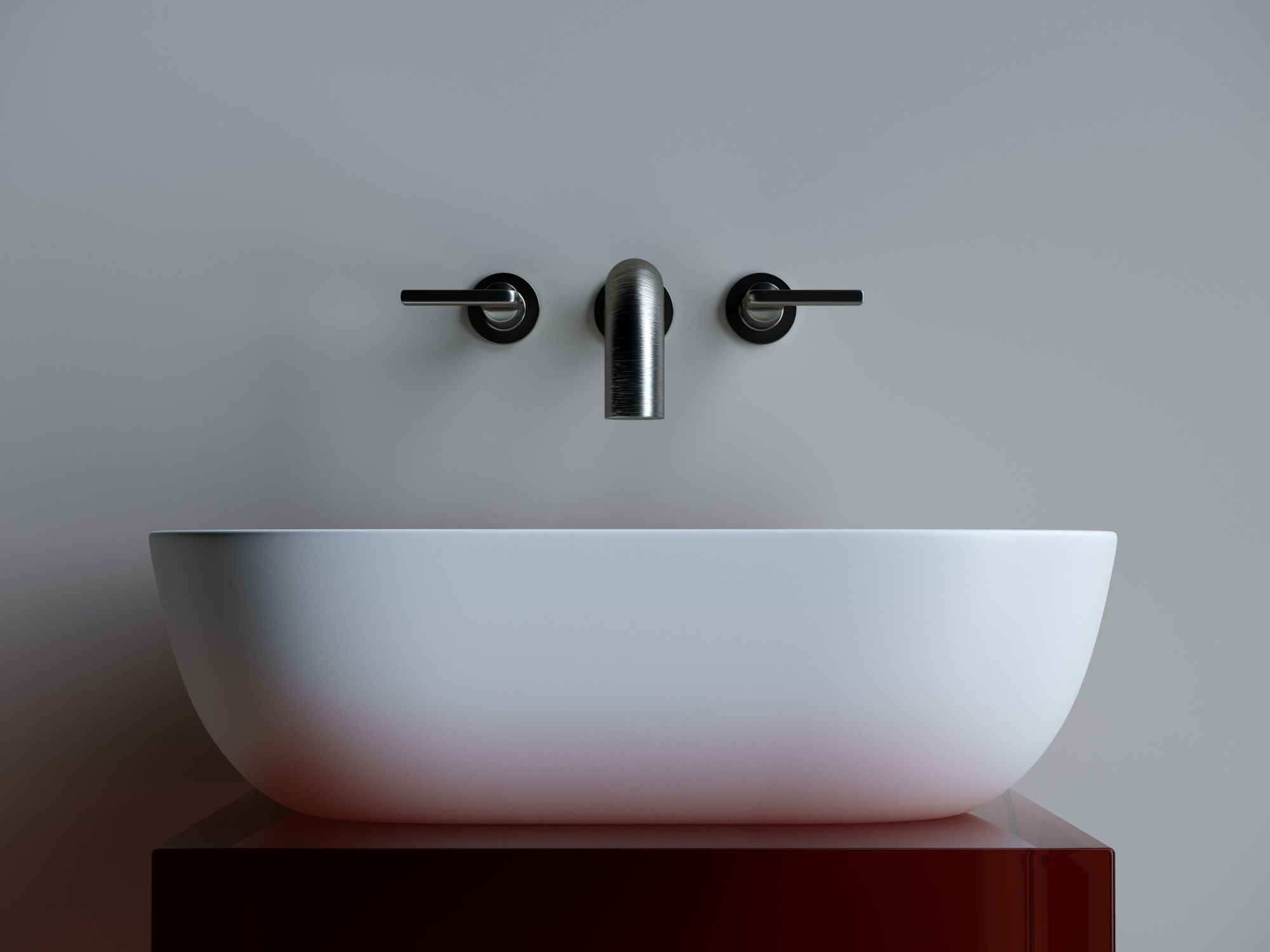 Умывальник чаша накладная прямоугольная CN6009MW